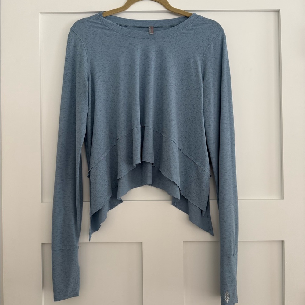 FP Movement by Free People Long Sleeve Blue Top